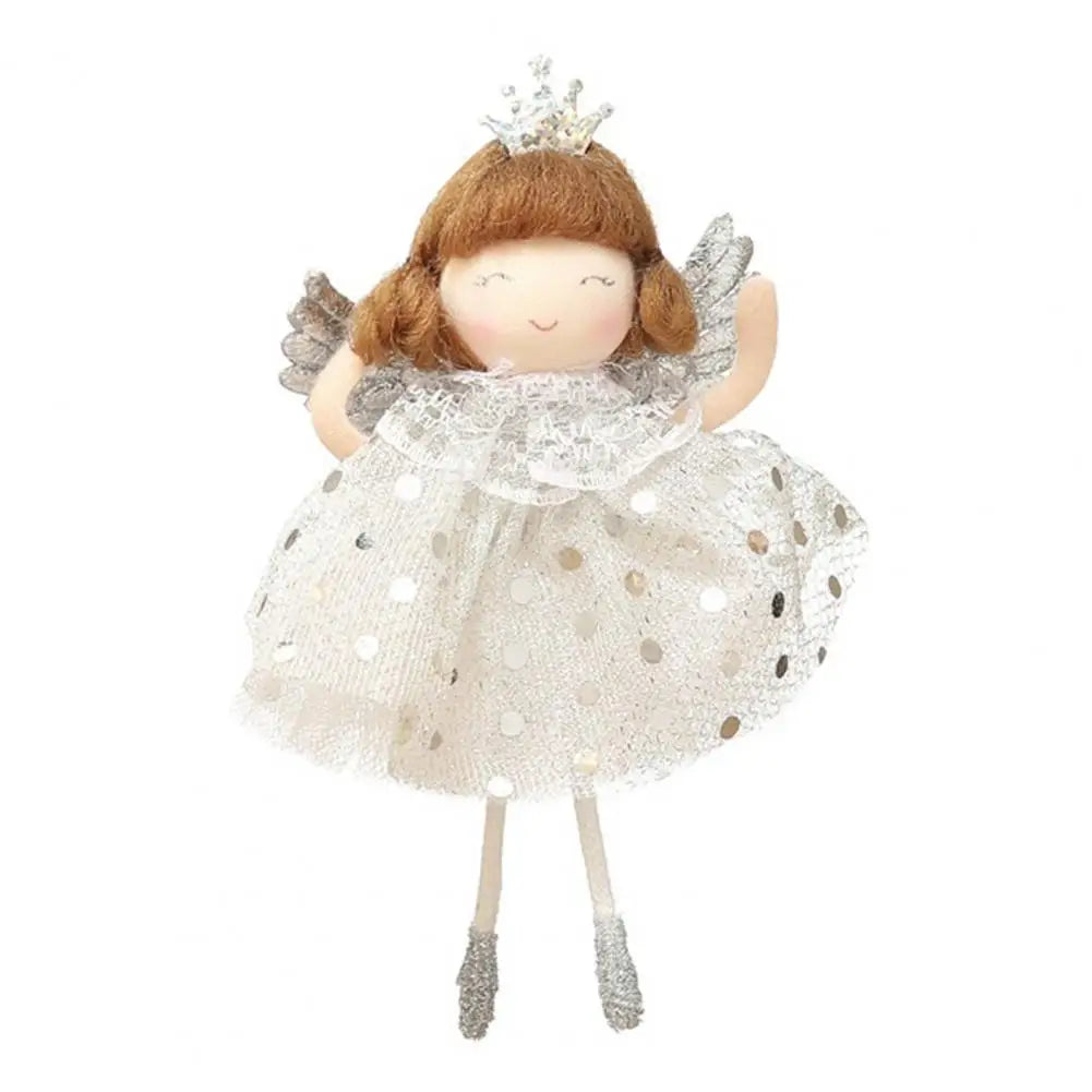 Lovely Angel Doll Attractive Hanging Pendant Colorful Vivid Christmas Doll Xmas Tree Ornament