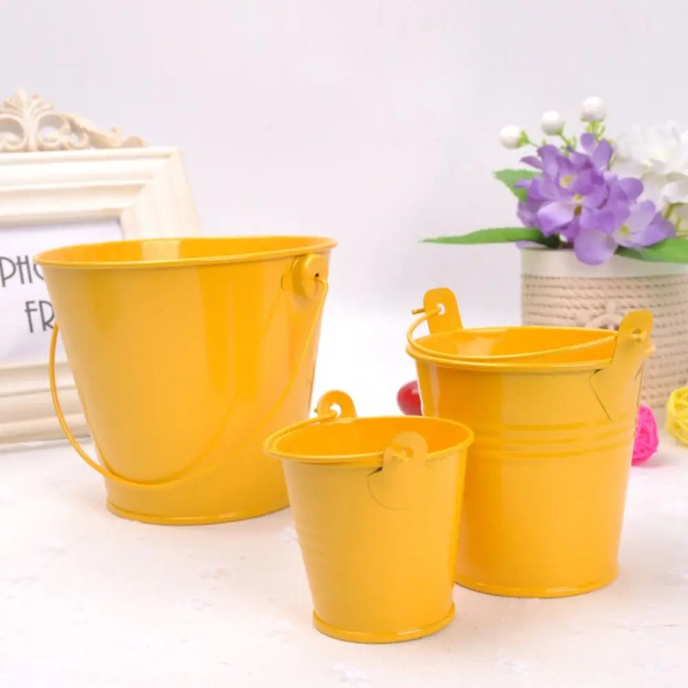 Hook Flower Pot Wrought Iron Flower Barrel Balcony Pots Planters Wall Hanging Bucket Pot Decorative Flower Pot Garden Supplies