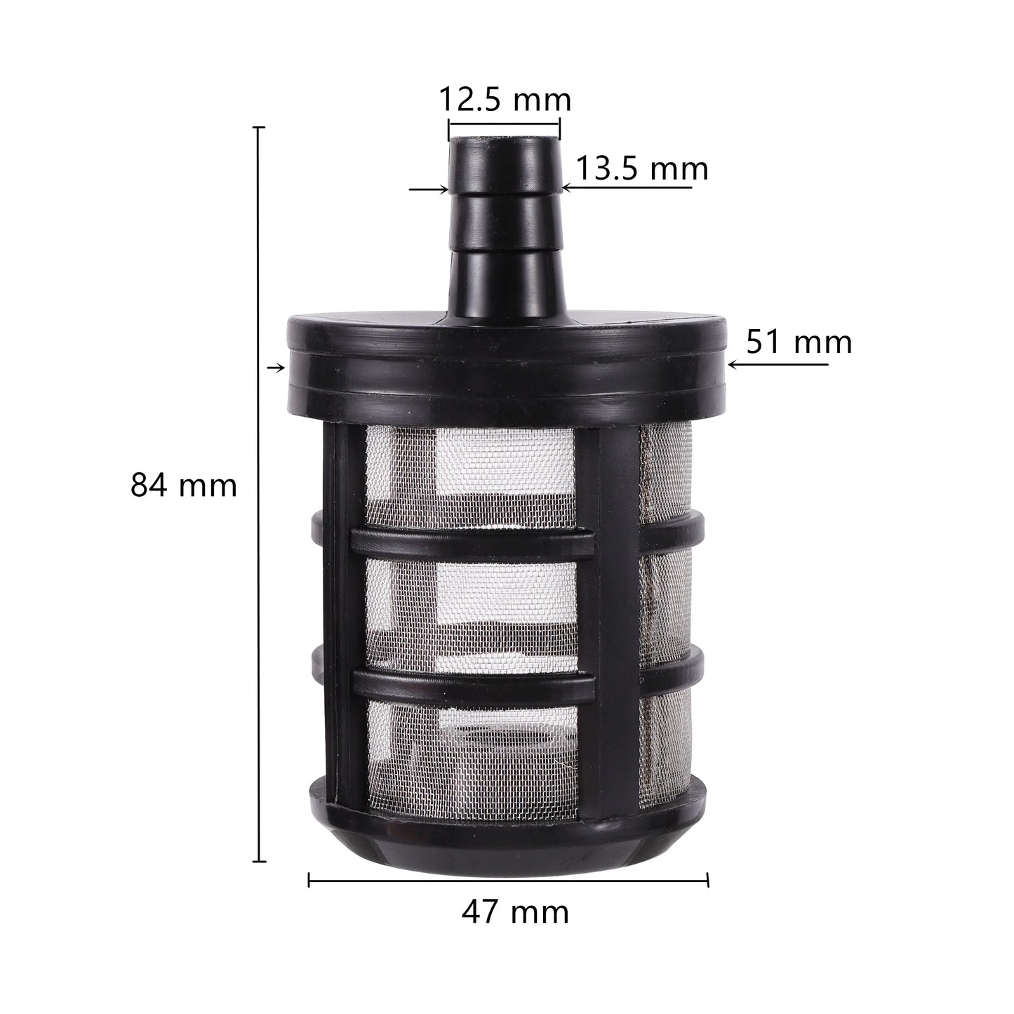 7/8/10/12/13mm Hose Pipe Filter Car Wash Garden Irrigation Filters Sprayer Pump Filtering Net Strainer Stainless Steel Mesh