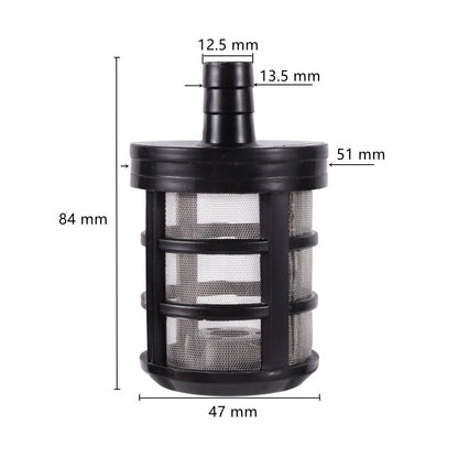 7/8/10/12/13mm Hose Pipe Filter Car Wash Garden Irrigation Filters Sprayer Pump Filtering Net Strainer Stainless Steel Mesh