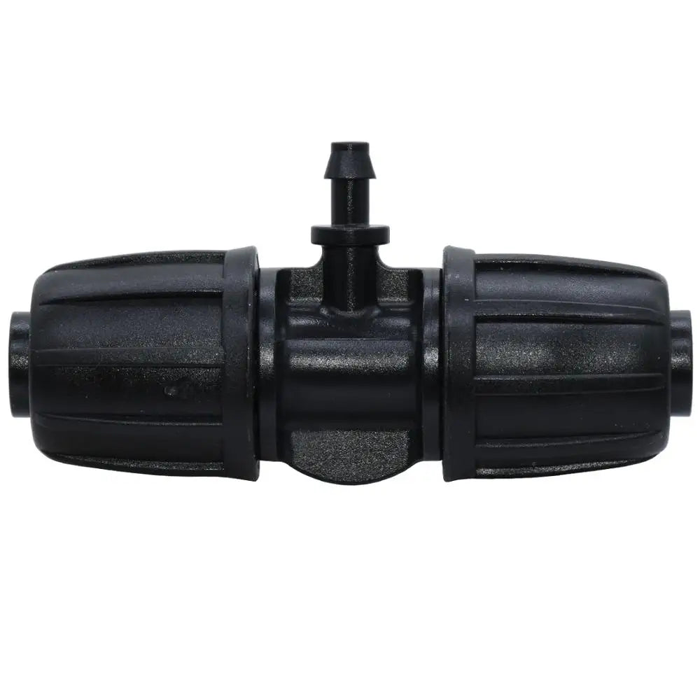 KESLA 10PCS 16mm 1/2'' PE Tubing to 4/7mm Hose Tee Connector w/ Thread Lock Garden Irrigation Water Adapter to 1/4'' Micro Pipe