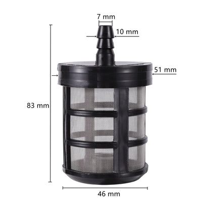 7/8/10/12/13mm Hose Pipe Filter Car Wash Garden Irrigation Filters Sprayer Pump Filtering Net Strainer Stainless Steel Mesh