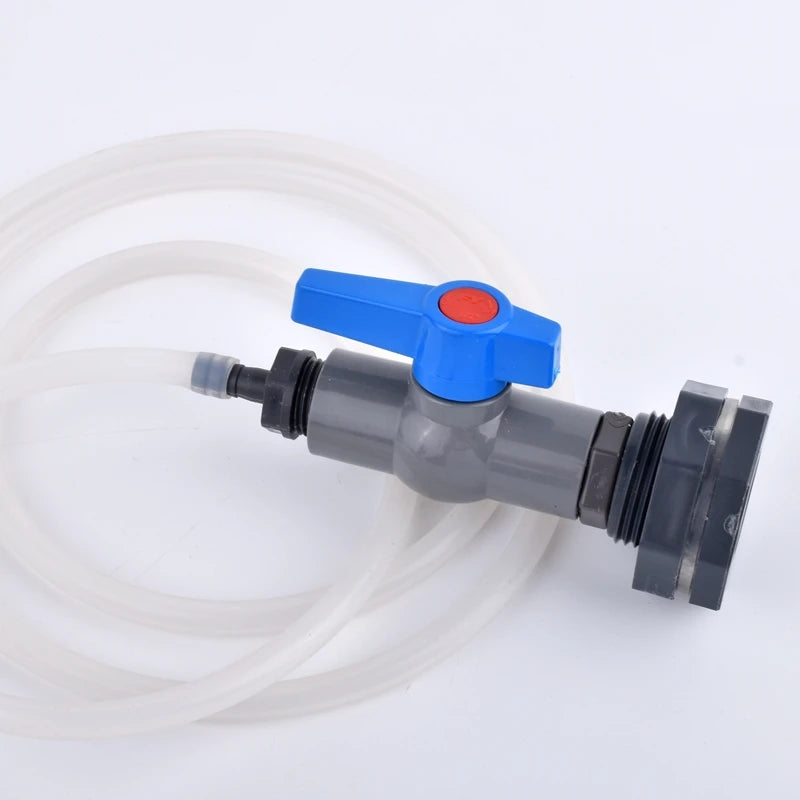 1 Set 1/2'' 3/4'' to 8~20mm Water Tank Connector Aquarium Fish Tank Drain Adapter Garden Irrigation Water Pipe Ball Valve Joints