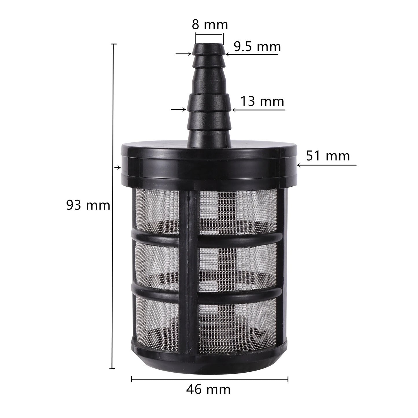 7/8/10/12/13mm Hose Pipe Filter Car Wash Garden Irrigation Filters Sprayer Pump Filtering Net Strainer Stainless Steel Mesh