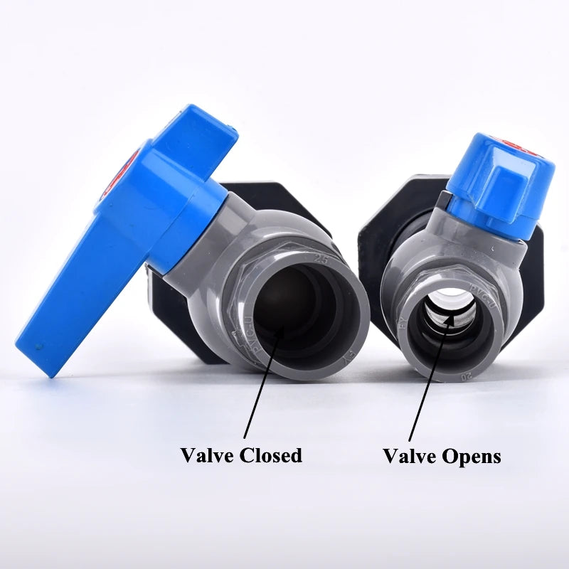 1 Set 1/2'' 3/4'' to 8~20mm Water Tank Connector Aquarium Fish Tank Drain Adapter Garden Irrigation Water Pipe Ball Valve Joints