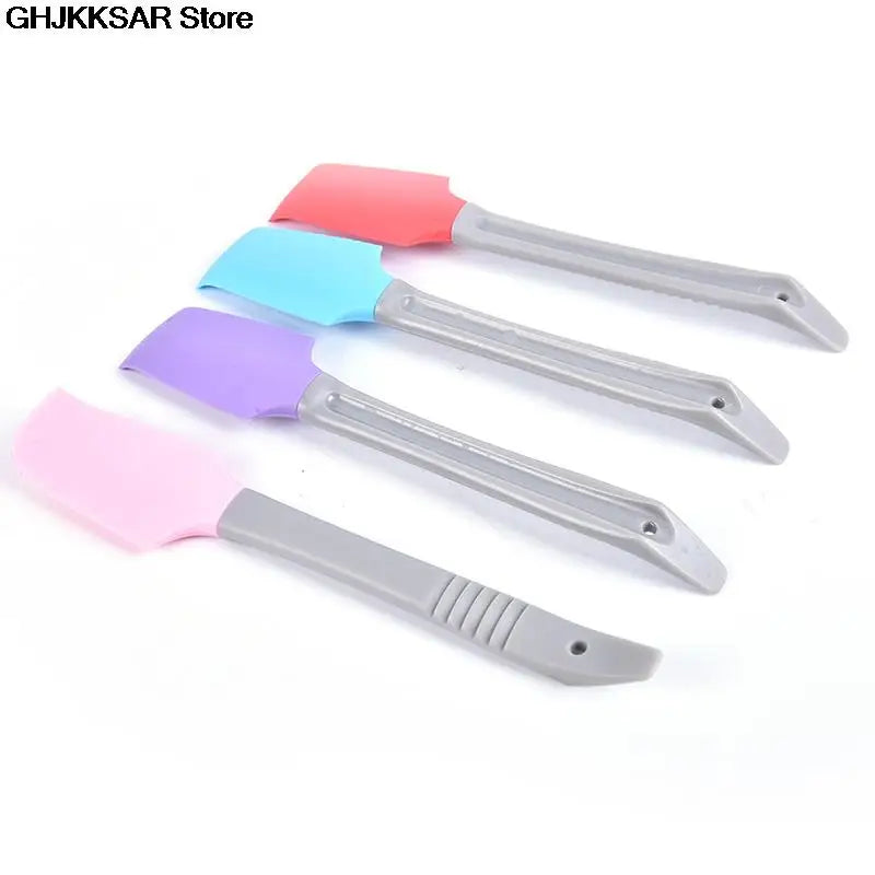 1PC Silicone Spatula Butter Cake Cream Scraper Blade Batter Brush Baking Tools Small Silica Gel Scraper Kitchen Baking Gadgets