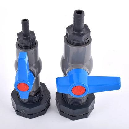 1 Set 1/2'' 3/4'' to 8~20mm Water Tank Connector Aquarium Fish Tank Drain Adapter Garden Irrigation Water Pipe Ball Valve Joints
