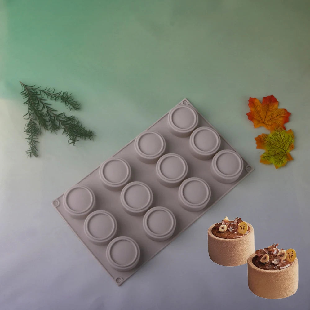 Chrysanthemum Cocoa Bean Pudding Cup Cherry Blossom Design Silicone Cake Mold Chocolate Mould Kitchen Dessert Decorating Tools