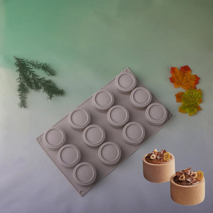 Chrysanthemum Cocoa Bean Pudding Cup Cherry Blossom Design Silicone Cake Mold Chocolate Mould Kitchen Dessert Decorating Tools