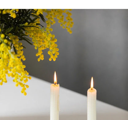 Golden metal brass candle holder, ginkgo leaves, European style, ancient desktop crafts, home decoration candle holders