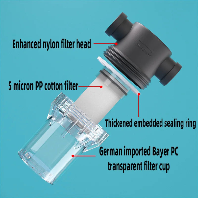 Purifier Output Universal Shower Filter PP Cotton Shower Strainer Faucet Water Heater Purification Kitchen Bathroom Fittings
