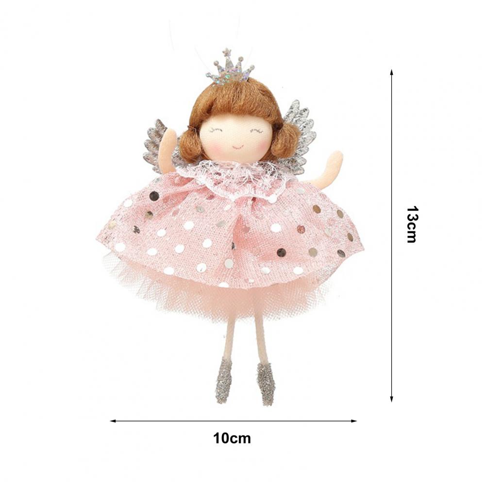 Lovely Angel Doll Attractive Hanging Pendant Colorful Vivid Christmas Doll Xmas Tree Ornament