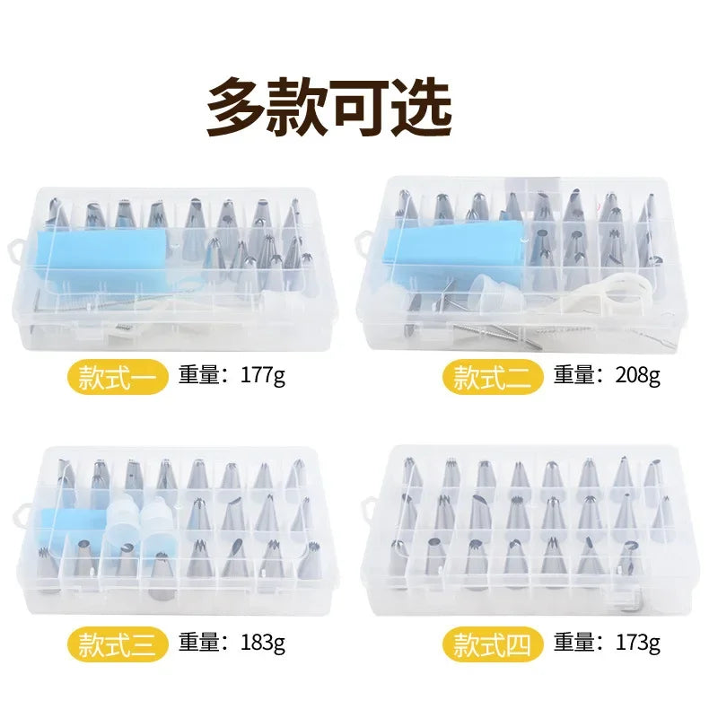 Pastry Socket Cake Nozzles for Confectionery Professional Set Icing Cream Piping Tips Cookies Cupcake Cake Decorating Tool