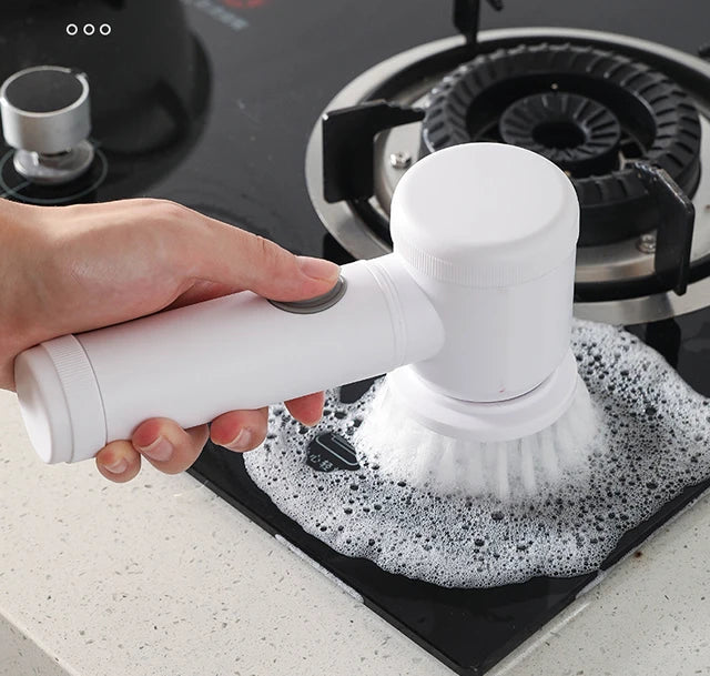 Multipurpose Cleaning Brush  Kitchen Gadgets Hair Brushes Bathroom Broom Toilet Mops Electric Household Cordless Spin Scrubber