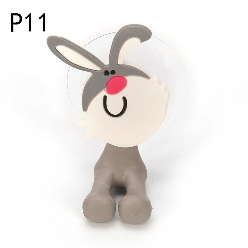 Suction Cup Toothbrush Holder Bathroom Accessories Set Tool Wall Suction Holder Animal Cute Cartoon Animals