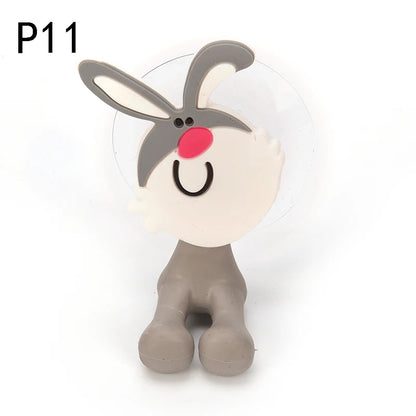Suction Cup Toothbrush Holder Bathroom Accessories Set Tool Wall Suction Holder Animal Cute Cartoon Animals
