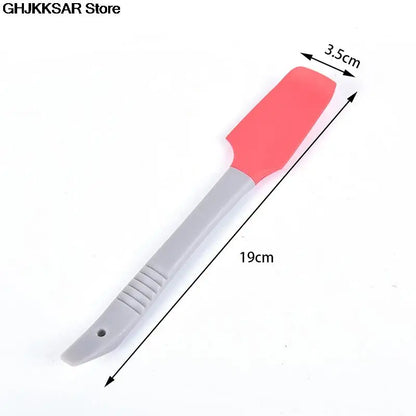 1PC Silicone Spatula Butter Cake Cream Scraper Blade Batter Brush Baking Tools Small Silica Gel Scraper Kitchen Baking Gadgets
