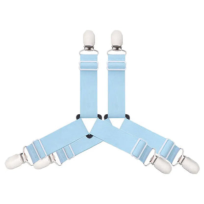 Home Adjustable Elastic Bed Sheet Fixing Clip Sofa Mattress Cover Corner Holder Clip Fastener Mattress Feets Organize Gadgets