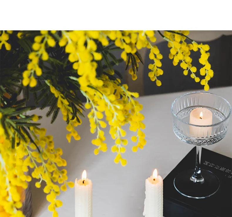 Golden metal brass candle holder, ginkgo leaves, European style, ancient desktop crafts, home decoration candle holders