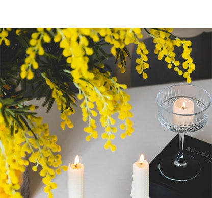 Golden metal brass candle holder, ginkgo leaves, European style, ancient desktop crafts, home decoration candle holders