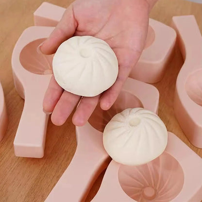 Chinese Baozi Molds Handmade Pastry Bun Making Mould Handheld Chinese Style Baozi Maker Steamed Stuffed Bun Tool