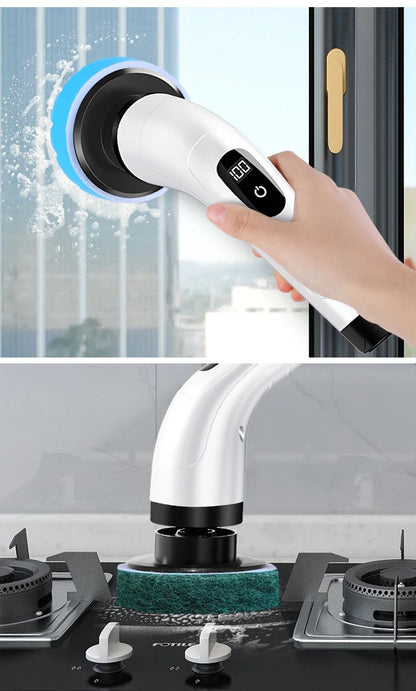 Multipurpose Cleaning Brush  Kitchen Gadgets Hair Brushes Bathroom Broom Toilet Mops Electric Household Cordless Spin Scrubber