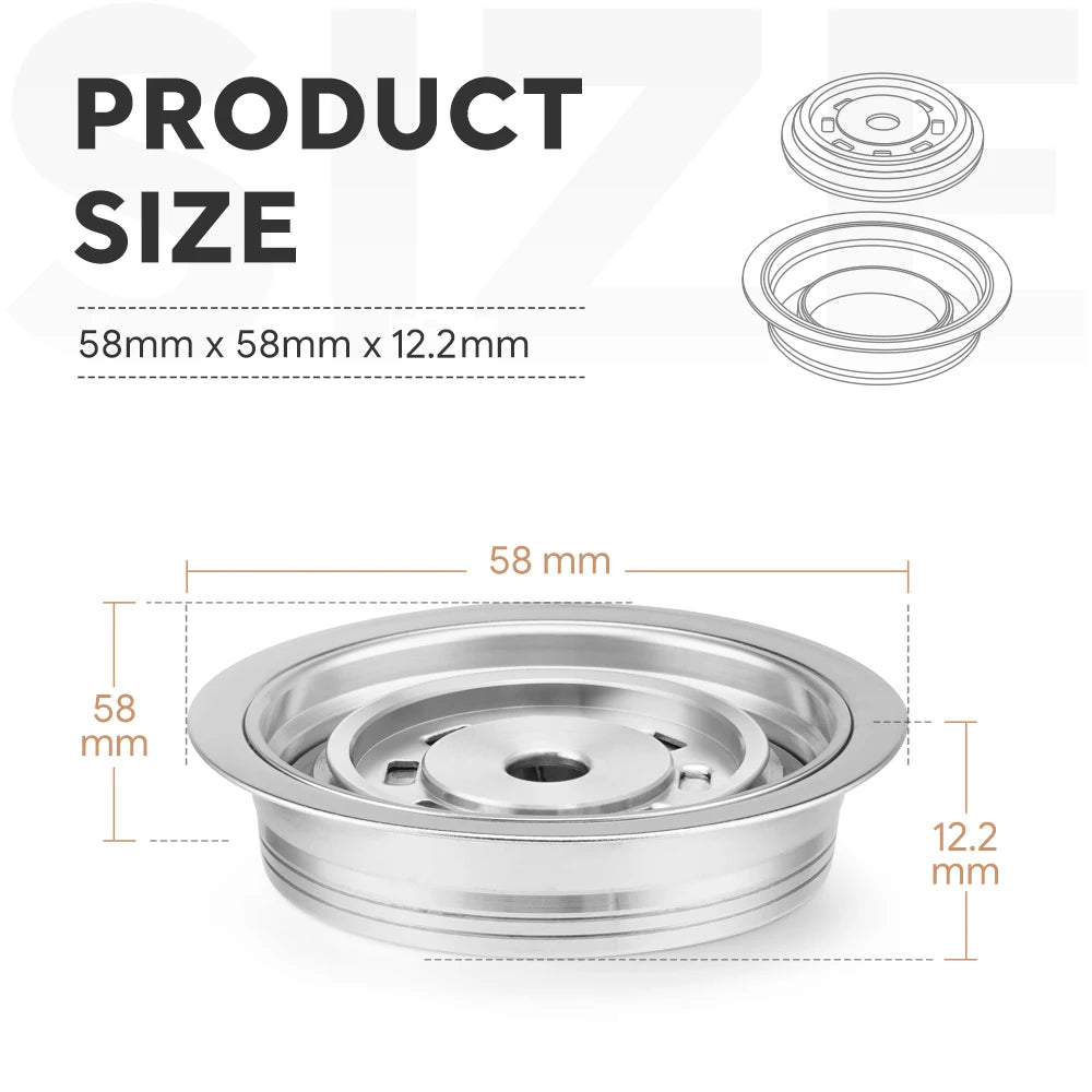 Coffee capsule adapter for Vertuo Next/Vertuo pop/Vertuoline GCA1 coffee machine to be used with original capsules iCafilas