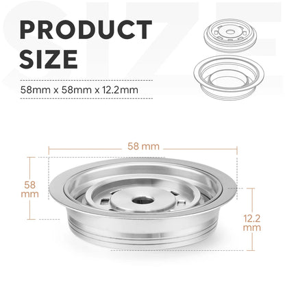 Coffee capsule adapter for Vertuo Next/Vertuo pop/Vertuoline GCA1 coffee machine to be used with original capsules iCafilas