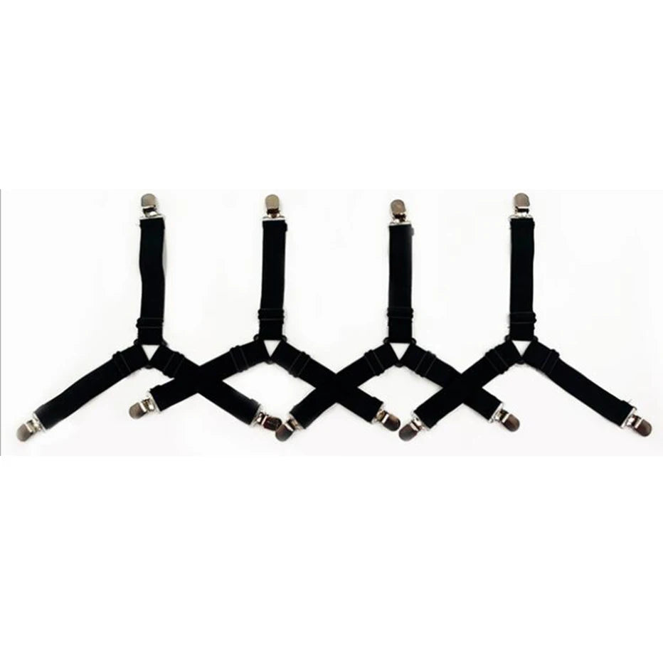 Home Adjustable Elastic Bed Sheet Fixing Clip Sofa Mattress Cover Corner Holder Clip Fastener Mattress Feets Organize Gadgets
