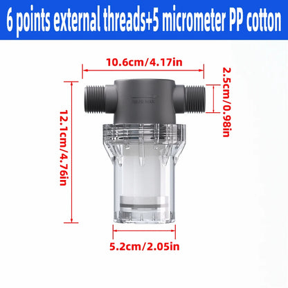 Purifier Output Universal Shower Filter PP Cotton Shower Strainer Faucet Water Heater Purification Kitchen Bathroom Fittings