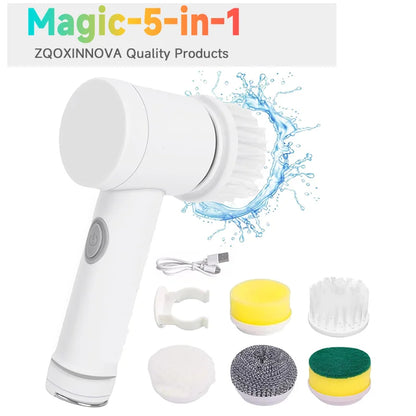 Multipurpose Cleaning Brush  Kitchen Gadgets Hair Brushes Bathroom Broom Toilet Mops Electric Household Cordless Spin Scrubber