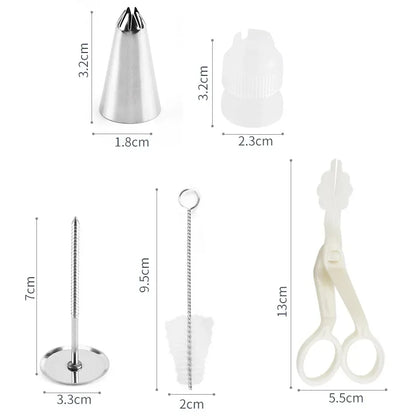 Pastry Socket Cake Nozzles for Confectionery Professional Set Icing Cream Piping Tips Cookies Cupcake Cake Decorating Tool