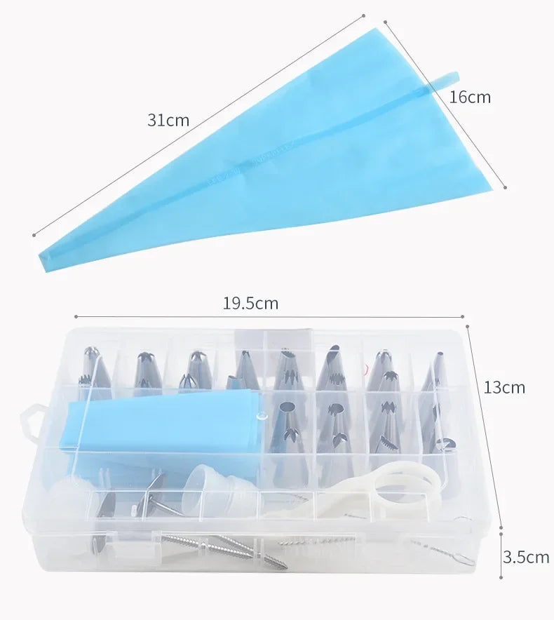 Pastry Socket Cake Nozzles for Confectionery Professional Set Icing Cream Piping Tips Cookies Cupcake Cake Decorating Tool
