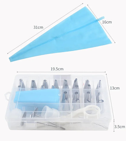 Pastry Socket Cake Nozzles for Confectionery Professional Set Icing Cream Piping Tips Cookies Cupcake Cake Decorating Tool