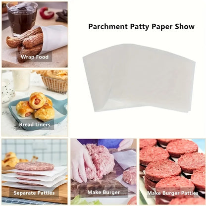 100 Thick and Non-stick Baking Paper, Suitable for Storing Hamburgers, Cookies, and Food - Essential for Kitchen Baking