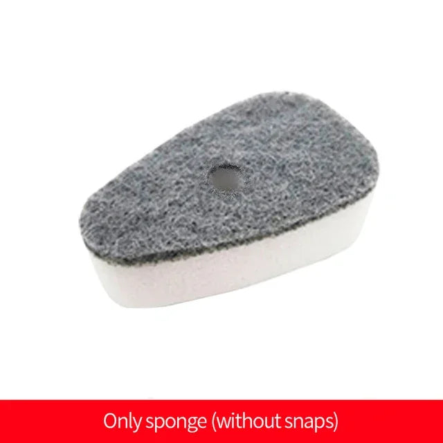 2 In 1 Kitchen Cleaning Brush Long Handle Pot Dish Sponge Dishwashing Scrubber Liquid Soap Dispenser Removable Cleaner Wash Wipe