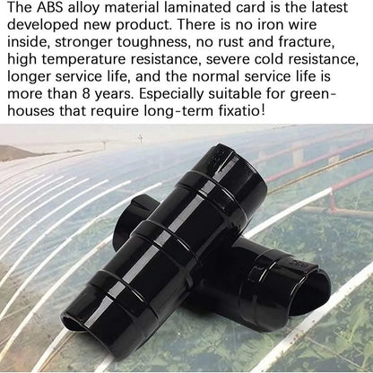 20Pcs 19/20/25mm Clip Plant Greenhouse Film Clips Fixed Pipe Frame Tube Clamp Garden Greenhouses Supplies