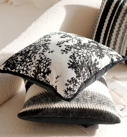 Junwell Modern Polyester Textured Fabric Dec.pillow Light luxury Nordic Fabric Cushion Cover For Living Room Sofa Pillow Cover