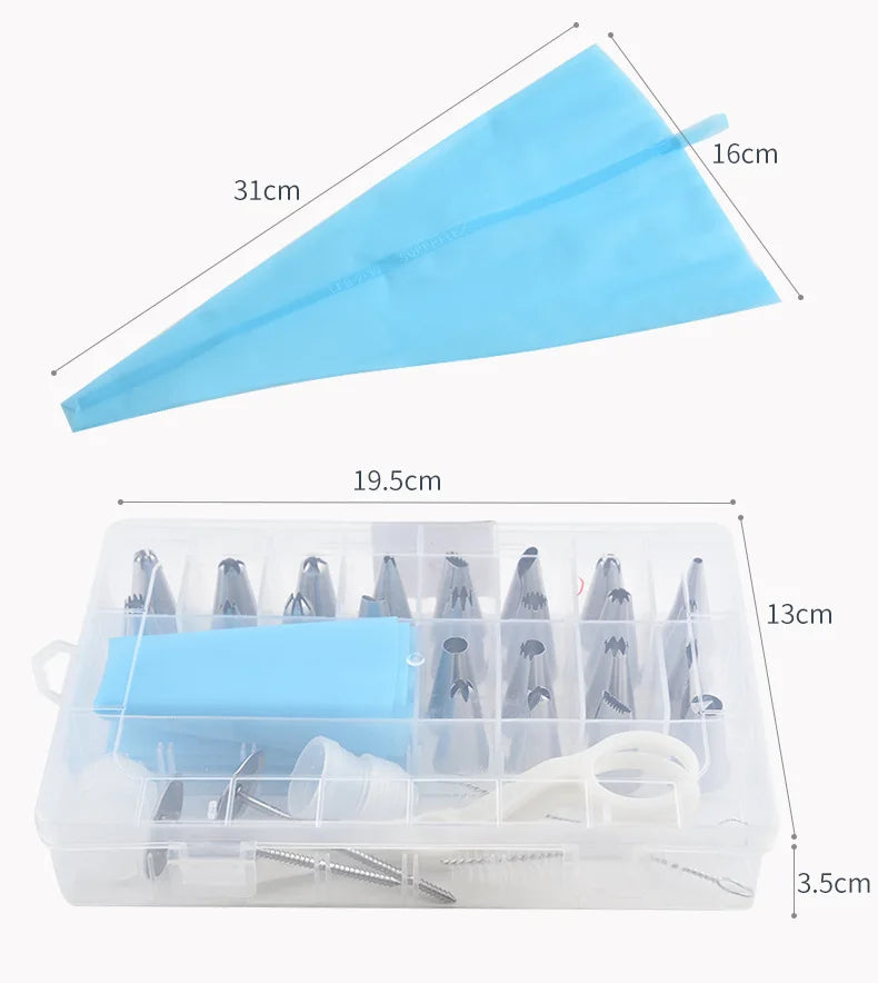 Pastry Socket Cake Nozzles for Confectionery Professional Set Icing Cream Piping Tips Cookies Cupcake Cake Decorating Tool