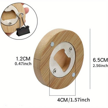25/45pcs Bamboo Blank DIY Bottle Opener Suitable For Bar Or Household Barware Tool Wedding Favors Bottle Opener for Guests