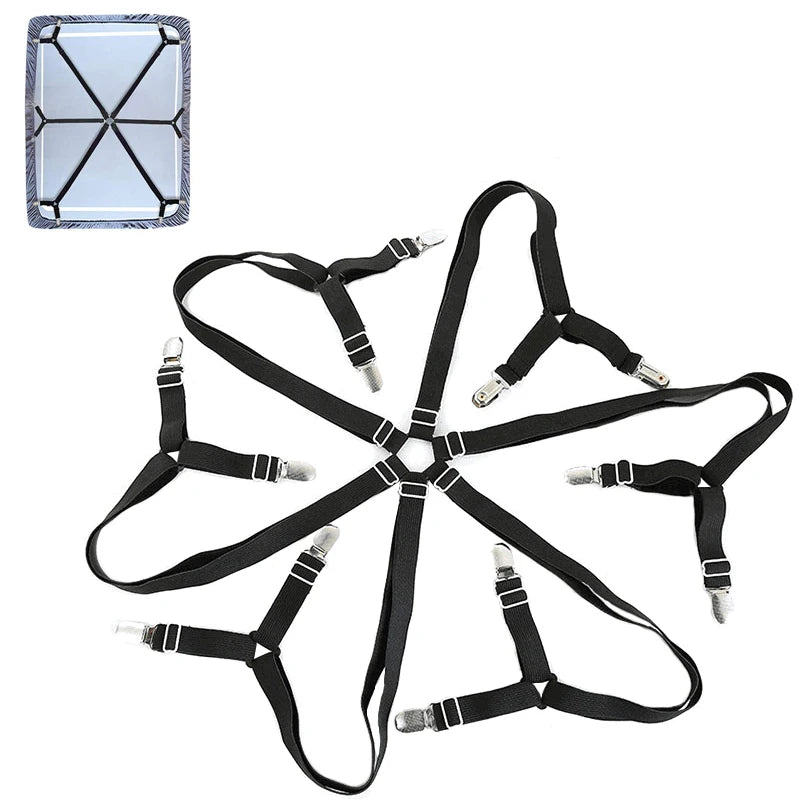Home Adjustable Elastic Bed Sheet Fixing Clip Sofa Mattress Cover Corner Holder Clip Fastener Mattress Feets Organize Gadgets