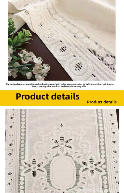 No-Drill Lace Door Curtain Bedroom Living Room Kitchen Partition Semi-Bli Entrance European Sle Fabric Door Curtain