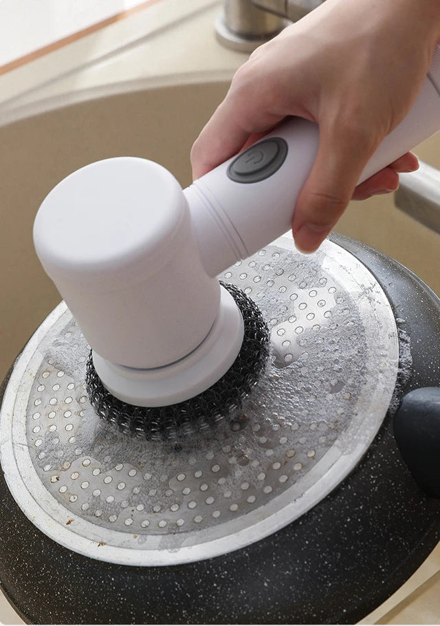Multipurpose Cleaning Brush  Kitchen Gadgets Hair Brushes Bathroom Broom Toilet Mops Electric Household Cordless Spin Scrubber