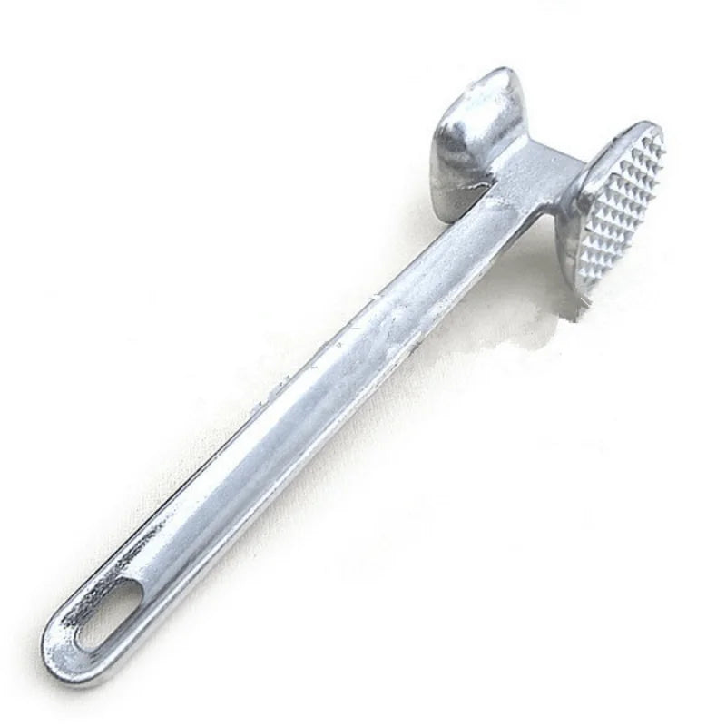 Meat Tenderizer Hammer, Stainless Steel Steak Metal Mallet Kitchen Tool Heavy Duty Durable Double-Sided Meat Tenderizer
