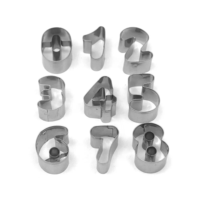 Stainless Steel Sugar Biscuit Press Stamp Embosser Cookie Cutter DIY Fondant Cake Mold Pastry Decor Baking Accesories
