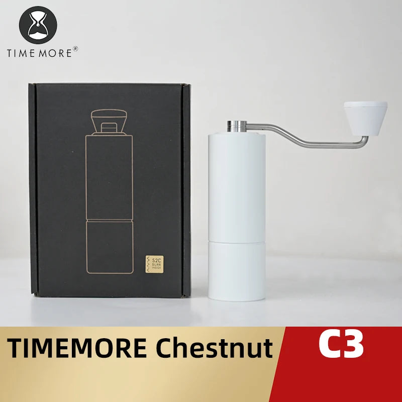 TIMEMORE Chestnut C3 Manual Coffee Grinder Portable Pour over Espresso Grinder S2C Burr Inside Hand Grinder With Double Bearing