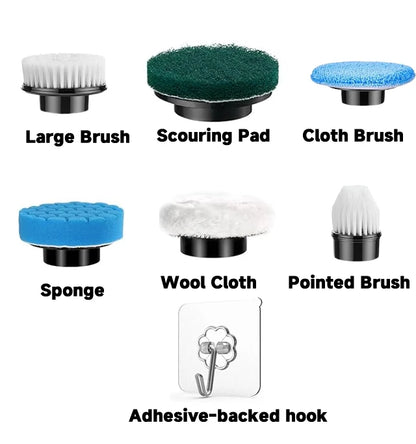 Multipurpose Cleaning Brush  Kitchen Gadgets Hair Brushes Bathroom Broom Toilet Mops Electric Household Cordless Spin Scrubber