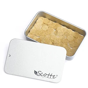 Scotte 200pcs Brass Pipe Screens,Metal Pipe Filter Screen with Storage Box,12.7mm(0.5in),19.05mm(0.75in)