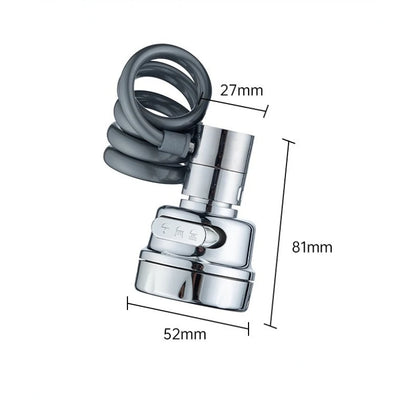 3 Modes Sink Faucet 360 Degree Rotation Filter Extension Tube Shower Water Saving Tap Universal Kitchen Gadgets Accessories