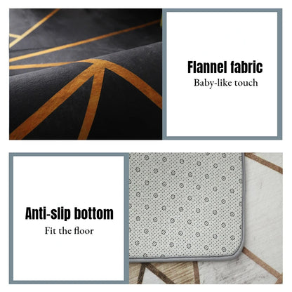 Modern Abstract Style Large Living Room Carpet Decoration Home Rugs for Bedroom Non-slip Lounge Rug Mat for Children Washable